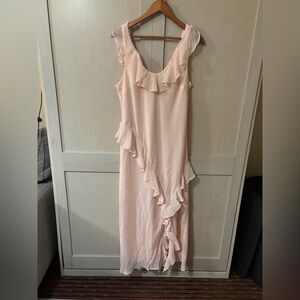 Target Asymmetrical Pink Ruffle Dress